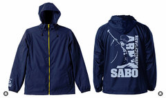 ONE PIECE - Revolutionary Army Sabo Hooded Windbreaker / NAVY x YELLOW - M