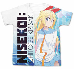 Nisekoi: - Chitoge Kirisaki Full Graphic T-shirt / WHITE - XL