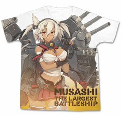 Kantai Collection -Kan Colle- (Original Work) Musashi Full Graphic T-shirt / WHITE - L