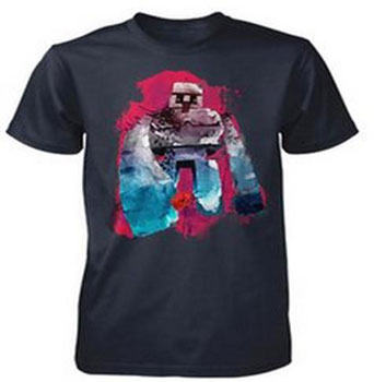 Minecraft T-shirt Iron Golem / NAVY - M