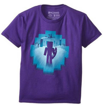 Minecraft T-shirt Eye of Ender / PURPLE - M