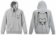 Gugure! Kokkuri-san - Kokkuri-san Tenjiku Cotton Hoodie / MIX GRAY - S