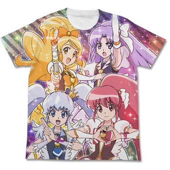 Happiness Charge PreCure! - Full Graphic T-shirt / WHITE - M