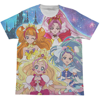 Go! Princess PreCure - Full Graphic T-shirt / WHITE - XL