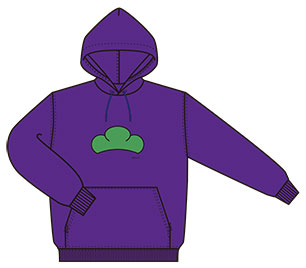 Osomatsu-san - Matsu Hoodie (Ichimatsu) XL Size