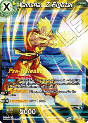 Yamcha, Z Fighter - BT17-087 - UC - Pre-release (Ultimate Squad)