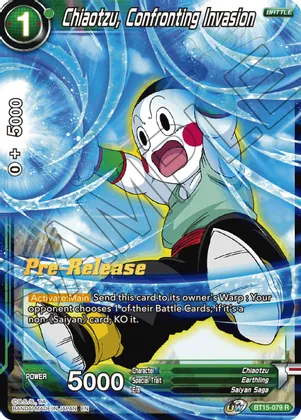 Chiaotzu, Confronting Invasion - BT15-079 - R - Pre-release (Saiyan Showdown)