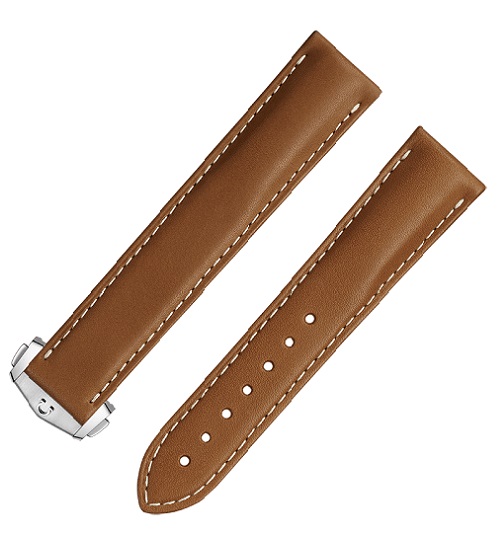 Omega - Golden Brown Leather Strap 20mm - 032CUZ000918