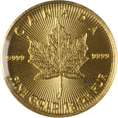 1 Gram Canadian Gold Maple Leaf Coin (Random Year)