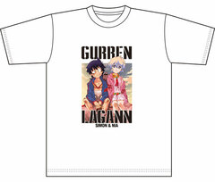 Gurren Lagann Big Silhouette T-shirt Simon & Nia