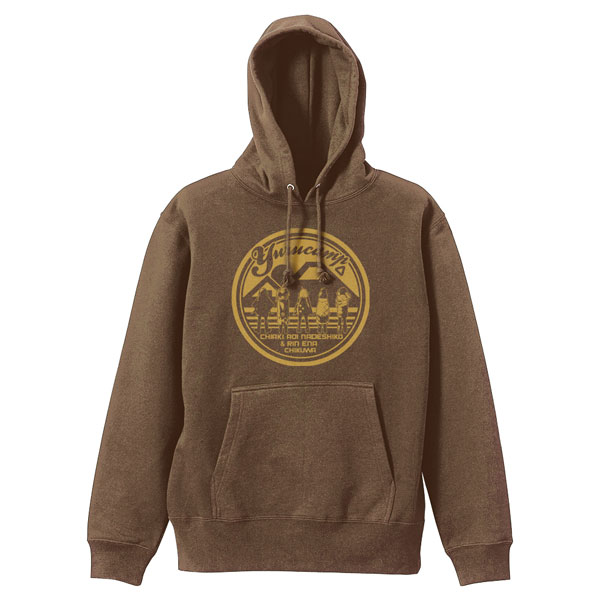 Yuru Camp Pullover Hoodie /DARK BROWN-M