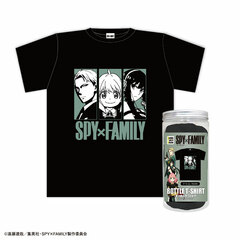 Spy x Family Bottle Packed T-shirt A Cool ver. (BLACK)