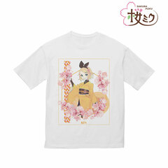 Sakura Miku New Illustration Kagamine Rin Art by kuro BIG Silhouette T-shirt Unisex XL