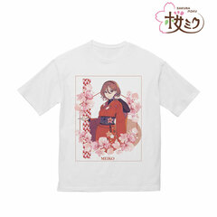 Sakura Miku New Illustration MEIKO Art by kuro BIG Silhouette T-shirt Unisex L