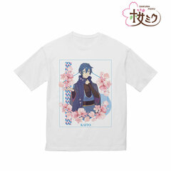 Sakura Miku New Illustration KAITO Art by kuro BIG Silhouette T-shirt Unisex S