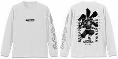 Demon Slayer: Kimetsu no Yaiba Tanjiro Kamado Ribbed Long Sleeve T-shirt /WHITE-L