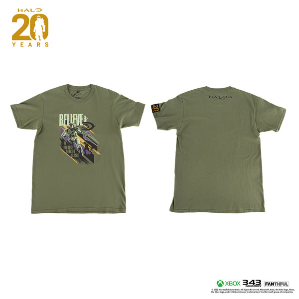 Halo Series 20th Anniversary T-shirt (Army Green) L