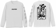 Demon Slayer: Kimetsu no Yaiba Zenitsu Agatsuma Ribbed Long Sleeve T-shirt /WHITE-S