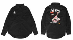 Demon Slayer: Kimetsu no Yaiba Nezuko Kamado Embroidery Work Shirt (Long Sleeve) /L