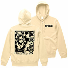 Demon Slayer: Kimetsu no Yaiba Tanjiro Kamado Zip Hoodie /NATURAL-M