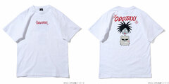 Odd Taxi Illustration T-shirt & Sticker Set Yano & Sekiguchi White L