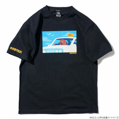 Odd Taxi Illustration T-shirt & Sticker Set Odokawa Black M
