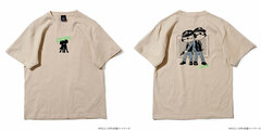 Odd Taxi Illustration T-shirt & Sticker Set Daimon Brothers Sand Beige XL