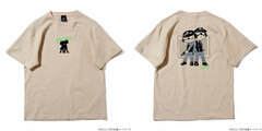 Odd Taxi Illustration T-shirt & Sticker Set Daimon Brothers Sand Beige M