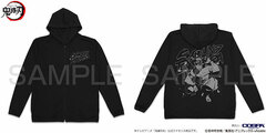 Demon Slayer: Kimetsu no Yaiba Tengen Uzui Thin Dry Hoodie /BLACK-S