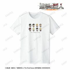 Attack on Titan T-shirt (One Night Jinro Collaboration Pixel Art ver.) Ladies' S