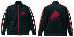 Martian Successor Nadesico Nadesico Logo Jersey /BLACK x WHITE x RED-S