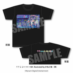 Up Up Down Down Left Right Left Right BA 35th Anniversary T-shirt Illustration by Kaneko Shake Black XL