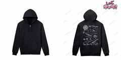 Shugo-chara! Ikuto Tsukiyomi Ani-Sketch Back Print Zip Hoodie Ladies' M