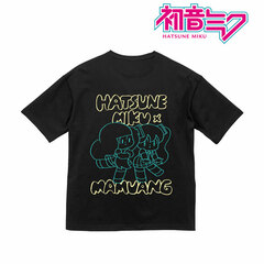 Hatsune Miku MikuWorldCollab Mamuang-chan BIG Silhouette T-shirt Unisex L
