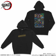 Demon Slayer: Kimetsu no Yaiba Neon Graphic Hoodie Entertainment District Arc XL