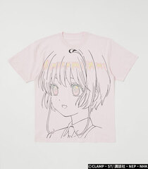 Cardcaptor Sakura: Clear Card Sakura Face Big T-shirt L/PNK FREE