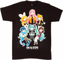 Hatsune Miku MIKU EXPO 2020 6 Character T-shirt L