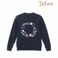 Natsume Yuujinchou Nyanko Sensei Sweat Shirt Violet Ladies' XL