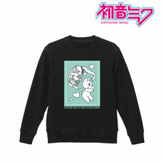 Hatsune Miku MikuWorldCollab Over Action Rabbit Sweat Shirt Ladies' M