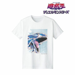 Yu-Gi-Oh! Duel Monsters Blue-Eyes White Dragon Ani-Art aqua label T-shirt Ladies' XL