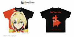 Fate/Grand Order Nero Claudius Ani-Art Full Graphic T-shirt Unisex S