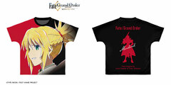 Fate/Grand Order Mordred Ani-Art Full Graphic T-shirt Unisex XS