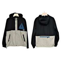 Yuru Camp WILDERNESS EXPERIENCE Packable Mountain Hoodie L Black