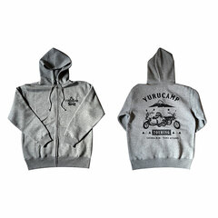 Yuru Camp TOURING ZIP Hoodie Gray M