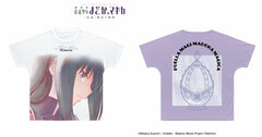 Movie Puella Magi Madoka Magica [New] Homura Akemi Ani-Art aqua label Full Graphic T-shirt Unisex L