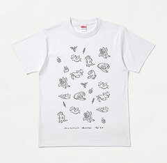 Monster Hunter Rise Line Art T-shirt GoroGoro Palico M