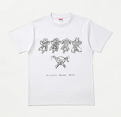 Monster Hunter Rise Line Art T-shirt Happy Hunter L
