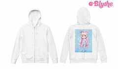 Blythe Sweet Bubbly Bear Back Print Zip Hoodie Ladies' M