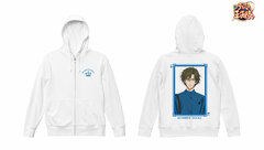 The New Prince of Tennis New Illustration Kunimitsu Tezuka Playing Card Motif Casual Wear ver. Back Print Zip Hoodie Ladies' M