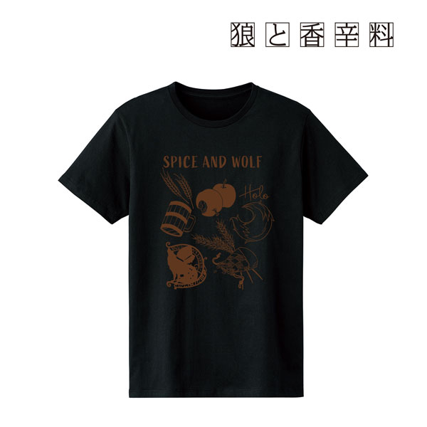 Spice and Wolf Motif T-shirt Ladies L